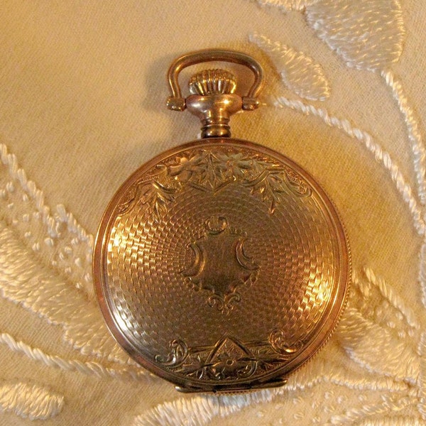 Be Timely... Antique Edwardian Wadsworth Watchcase Locket Never Used