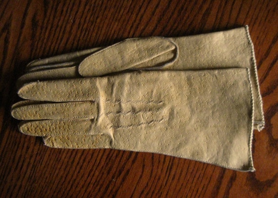 ladies mustard leather gloves