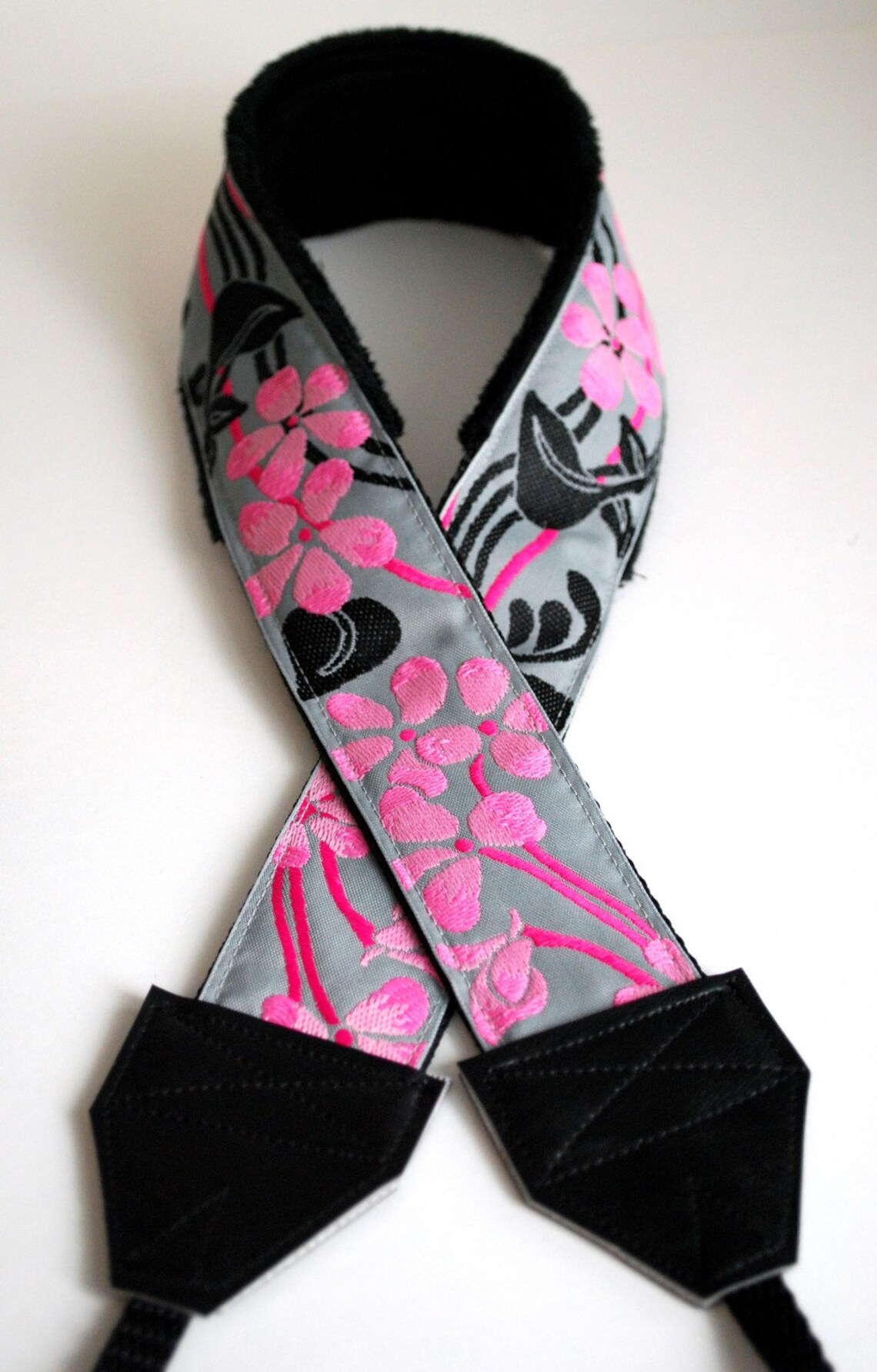 Pink Camera Strap Pink Blossom Etsy