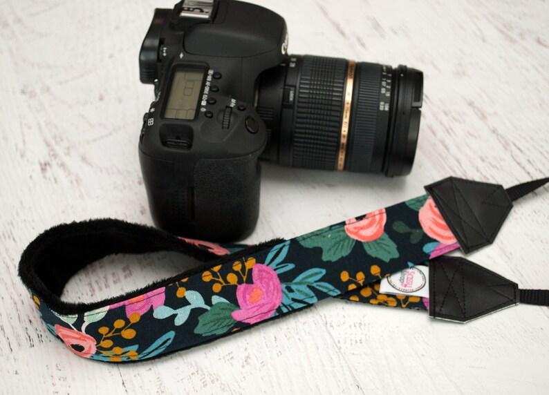 DSLR Camera Strap // Camera Bag // Lens Cap Holder Peony Etsy