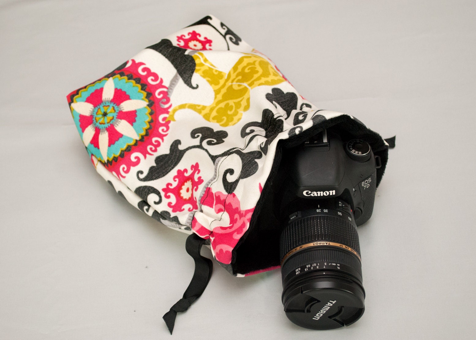 Camera Strap // Camera Bag / Lens Cap Holder Menagerie Etsy