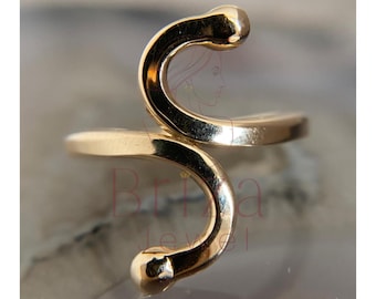 Personalized Initial Ring: Adjustable Open Alphabet Jewelry