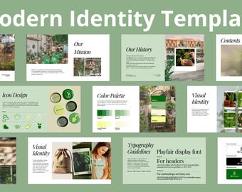 Editable Brand Guidelines Template | Modern Canva Brand Manual