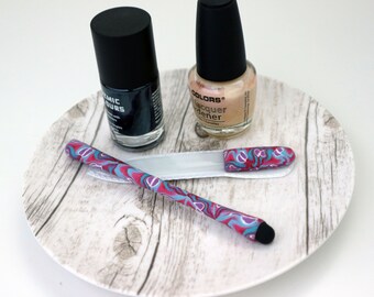 Manicure Purse Accessories Set, Nail File + Stylus Matching Set