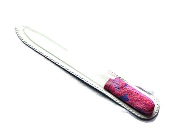 Nail File Large Nail File Crystal Nail File Pink & Purple Crystal Nail File