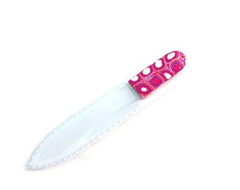 Crystal Nail File, Pink White & Red Nail File, Permanent Nail File