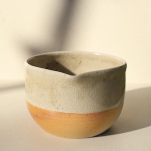 Wood fired ceramic bowl