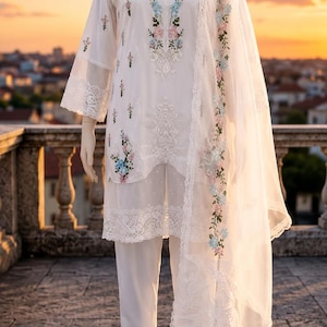 ワンピース PAKISTANI SHALWAR SIZE L Shalwar Kameez Women Pakistani - Etsy