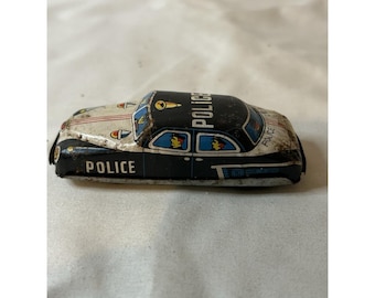Vintage Nakamura Tin Litho 1960's Japan Police Car PD LEO