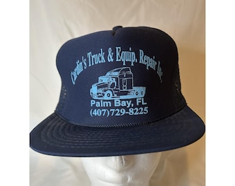Cardin's Truck & Equip Repair Palm Bay Fl Florida Vintage Hat Mesh Cap Snapback