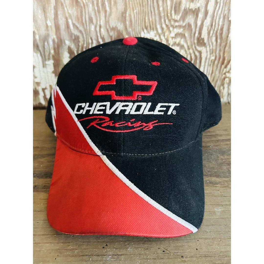 Vintage Chevy Chevrolet Racing NASCAR Men's Adjustable Snapback Hat ...