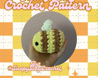 Mini Bee Crochet Pattern Amigurumi Tutorial Handmade Bumble Bee