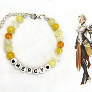 Overwatch-Inspired Beaded Bracelets | Gamer Jewelry | Mercy, Juno, Ashe, Kiriko, D.Va, Widowmaker
