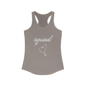 Women&#39;s Racerback Tank - Squad Love, Summer Activewear, Casual Wear, Gift for Friends, Bachlorette Party, Bridal Party, Wedding Party