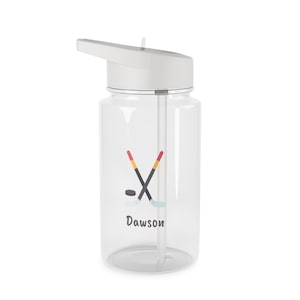 Personalized Tritan Water Bottle for Youth Hockey, Custom Hydration Keeper, Eco-Friendly Sports Bottle, Kids Water Bottle