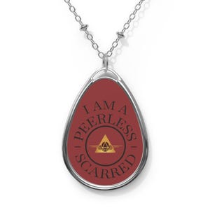 Red Rising Gold Society Symbol Necklace | Peerless Scarred Pendant | Darrow Inspired Jewelry