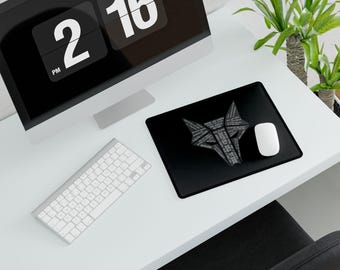 Red Rising Desk Mat / Mouse pad (Howlers Art Quote Logo)
