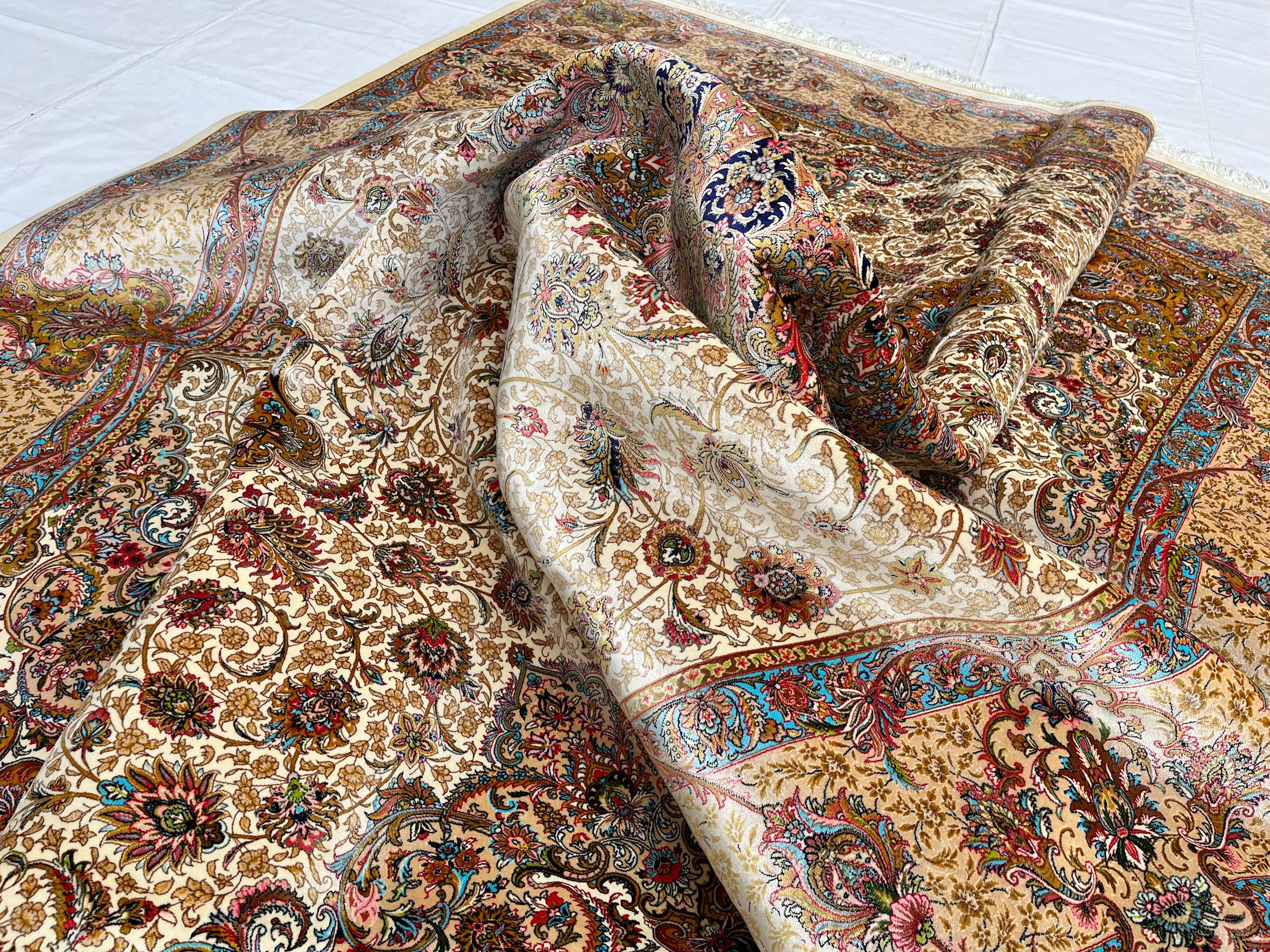 Hereke silk rug - Etsy 日本