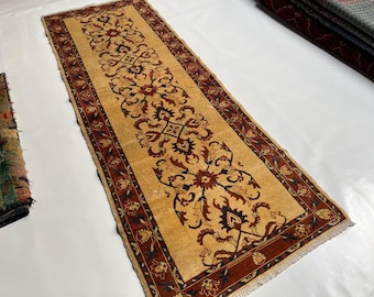 2,9 x 7,8 ft Vintage Bokhara Runner, Hand knotted COLLECTORS PIECE Afghan Runner Rug, Home and Livingroom Rug, Hallway Rug, Corridor Runner