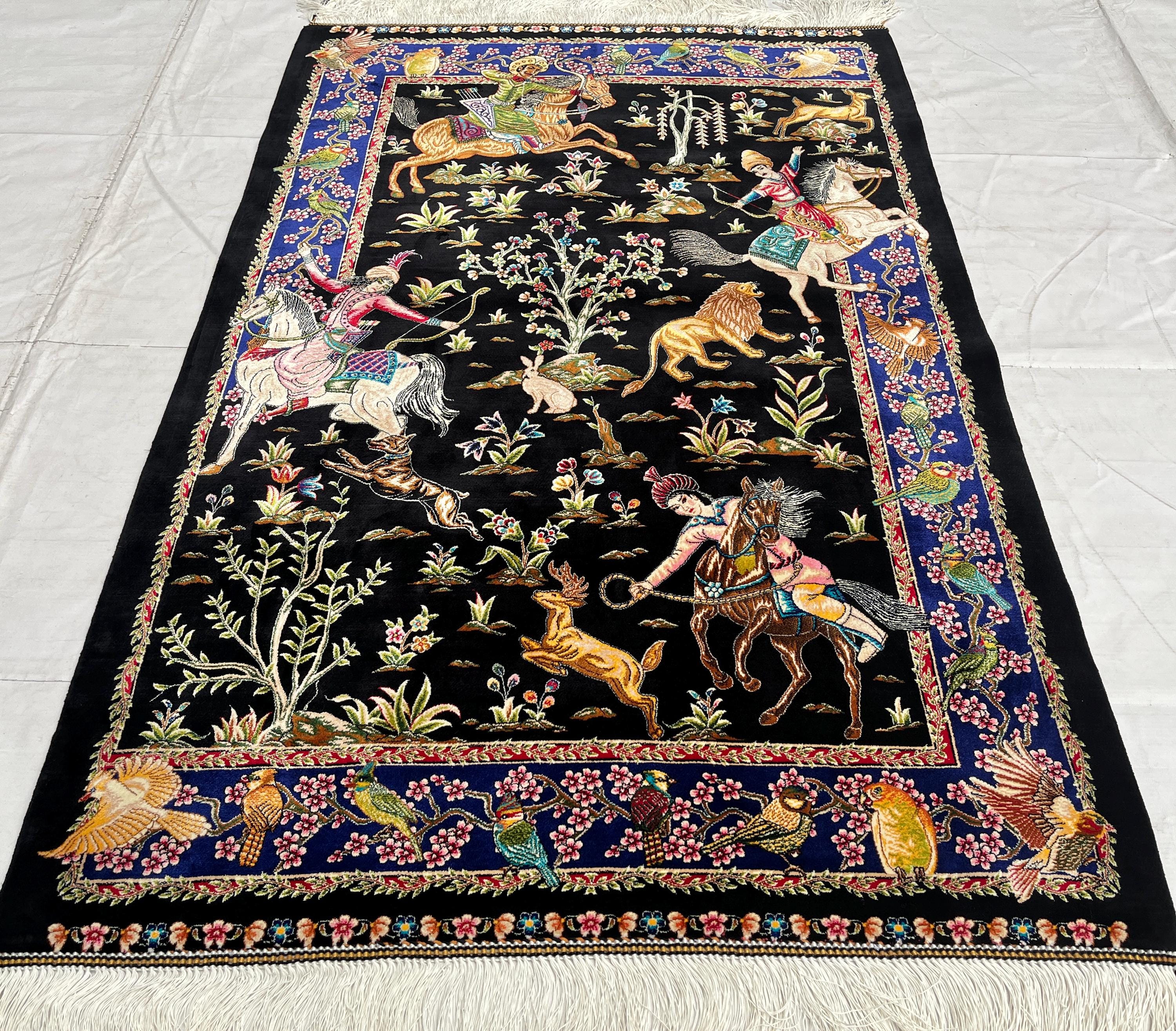 Hereke silk rug - Etsy 日本