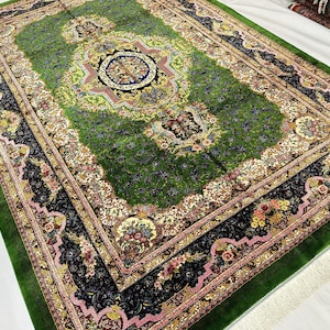Hereke silk rug - Etsy 日本