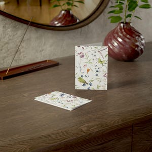 Cartes de voeux, design simple et campagnard, cartes de remerciement, lot de 10, merci à l'intérieur, papeterie, cartes de correspondance, cartes faites main