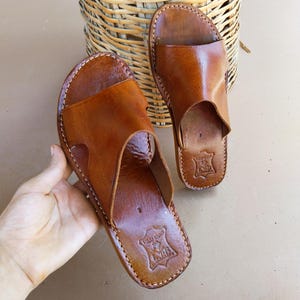 Handgemaakte Marokkaanse leren sandalen voor heren: klassiek comfort in echt leer – rundleer schoenen – DDP