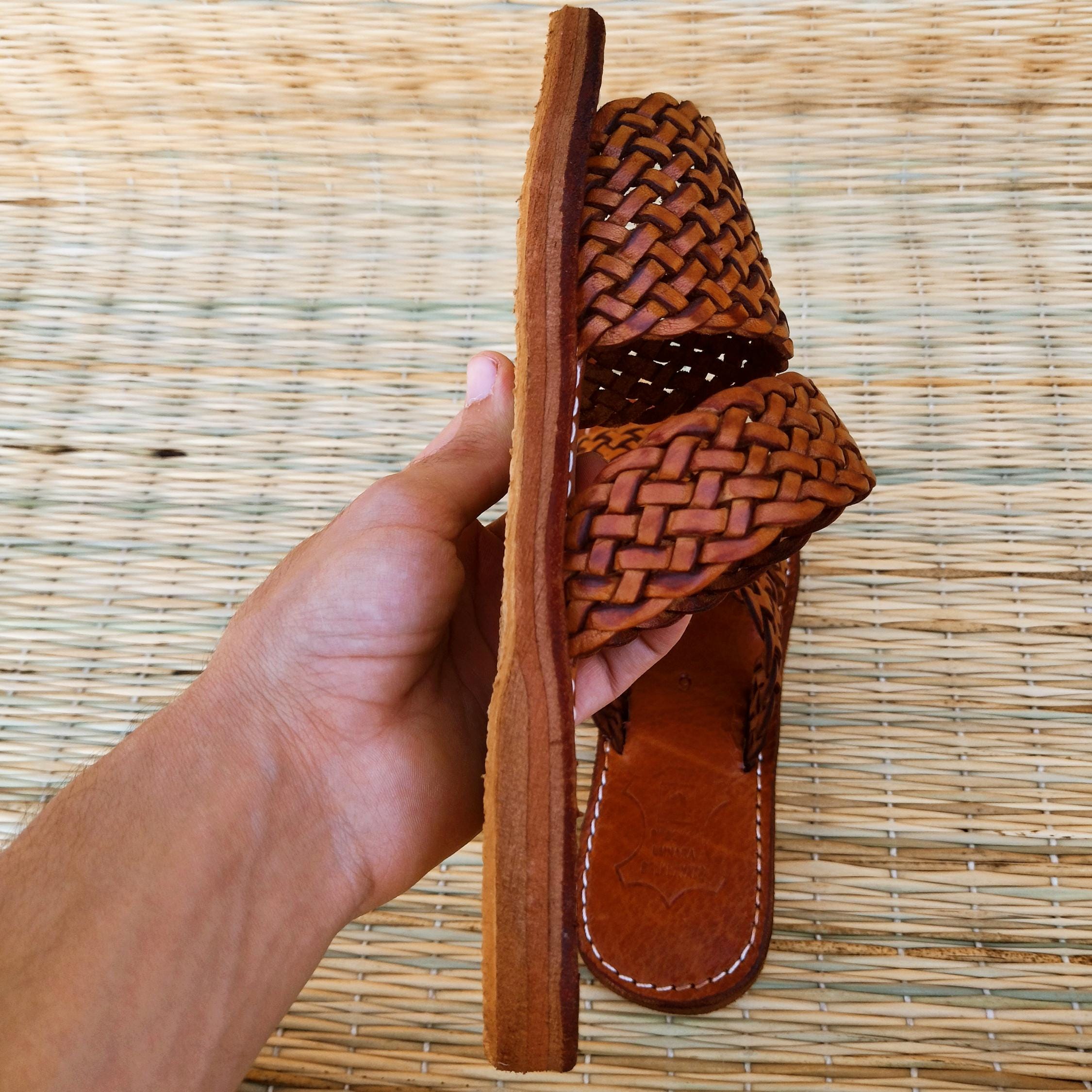 Todd Snyder Brown Woven Leather Flip Sandals Sz 11.  New. Box28 PORTO Leather Cognac Brown – VIBAe main image 3