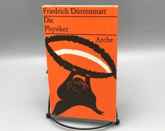 1962 Die Physiker - Swiss Author Friedrich Dürrenmattin - German Language Book - Satire Comedy Play - The Physicists - Hardcover with Jacket