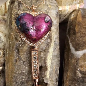 Unconditional Self Love Skeleton Key Necklace Pendant to Unleash Your Daily Reminder to Honor and Cherish yourself Magick Spell Charm