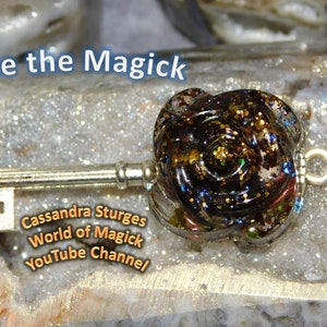 Amulet for Money and Wealth Skeleton Key Necklace, Prosperity Abundance Talisman, Money Charm with Spell to manifest attract more Money