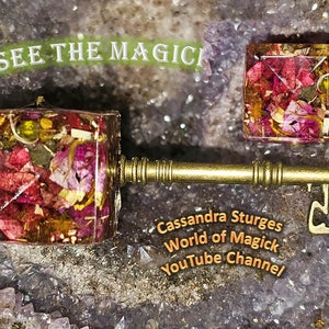 Empress Goddess Power, Beauty, & Generational Wealth Skeleton Key Necklace Pendant, Prosperity Abundance Talisman Money Charm powerful spell