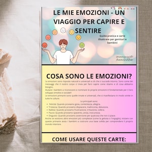Tarjetas de emociones para niños | PDF imprimible + Guía para padres | Educación emocional Montessori