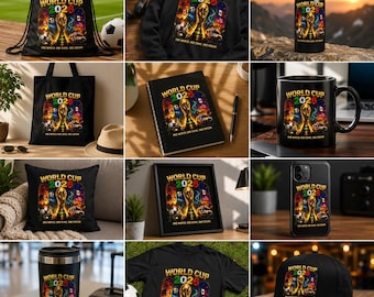 Paquete de imágenes PNG del Mundial 2026 | Imágenes prediseñadas de fútbol con fondo transparente | Sublimación DTF DTG | Cricut Silhouette | Descarga instantánea