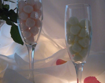 CHAMPAGNE BUBBLES  - 100 Mints for Weddings, Bridal Showers, Special Occasions, Celebrations, Anniversary