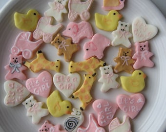 BABY GIRL MINTS -Baby Shower - Ocasiones Especiales - Fiestas - 6 Docenas de Mentas de Queso Crema