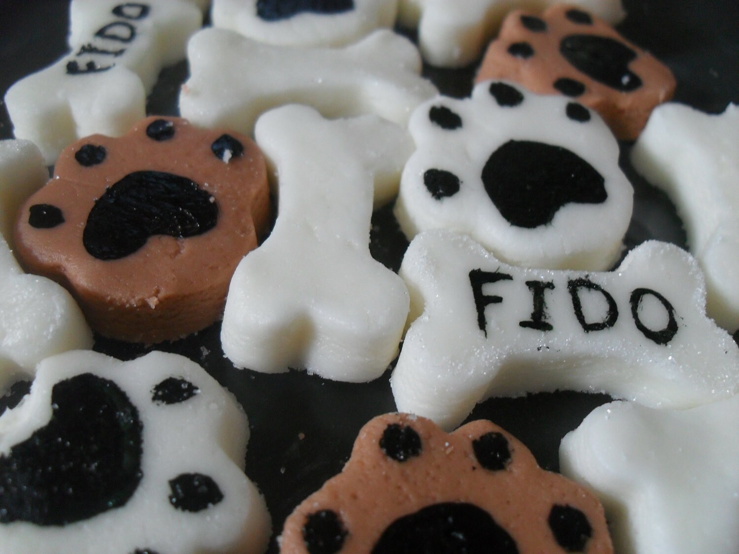 Puppy Paws and Dog Bones Mints 6 Dozen Cream Cheese Mints Etsy
