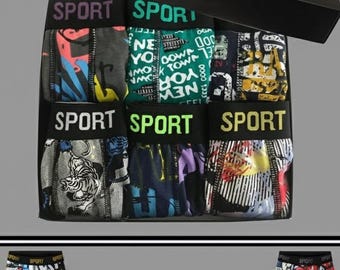 Men's Sport Boxer Briefs 5-Pack – Breathable Cotton Blend Underwear