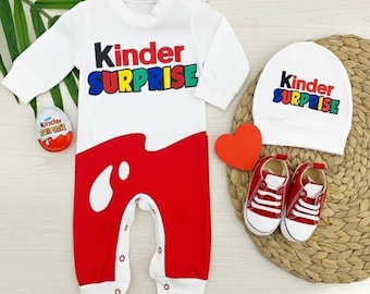 Personalized Kinder Surprise Bodysuit • Chocolate Theme Birthday Outfit