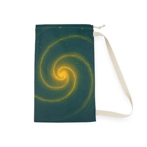 Cosmic Laundry Bag - Starry Spiral Design, Perfect for Home Organization, College Students, and Gift Ideas