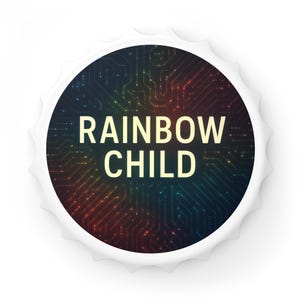 Colorful Rainbow Child Bottle Opener | Vintage Home Bar Accessory | Gift for Beer Lovers, Celebration Tool, Unique Party Favor