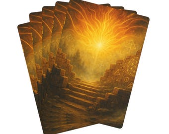 Baraja de cartas místicas – As de Picas de fantasía, papel de 300 g/m²
