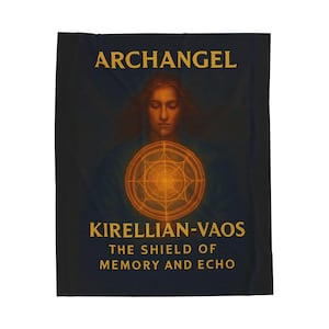 Mystical Archangel Velveteen Plush Blanket: Cozy Spiritual Throw