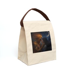 Romantic Art Canvas Lunch Bag: Eco-Friendly Insulated Tote