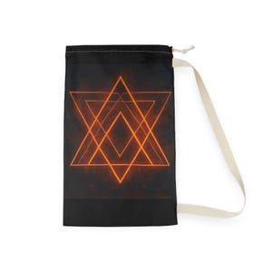 Stylish Laundry Bag with Star Design, Laundry Tote, Sustainable Storage, Gift for College Students, Dorm Essentials, Home Organization