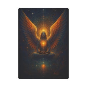 Cartas de póker espirituales, cartas únicas, diseño angelical, regalo de meditación, imprescindibles para una noche de juegos, baraja inspirada en el tarot.