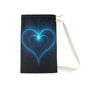 Heart Design Laundry Bag - Stylish Storage for Clothes, Gifts for Couples, Valentine’s Day, Home Organization