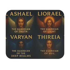 Guardian Angel Mouse Pad - Mystic Decor for Home Office, Fantasy Gifts, Inspirational Desk Accessories, Spiritual Office Supplies, [...]