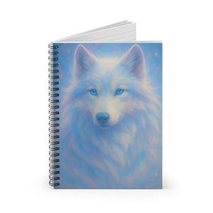 Artistic Wolf Spiral Notebook - Ruled Lines, Wolf Lover Gift, Journal for Inspiration, Aesthetic Stationery, Gift for Nature Lovers, [...]