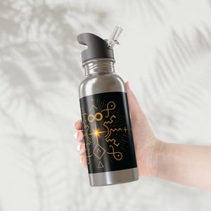 SOURCE Orca Coated Stainless Steel Water Bottle, SolFlame Design image 2